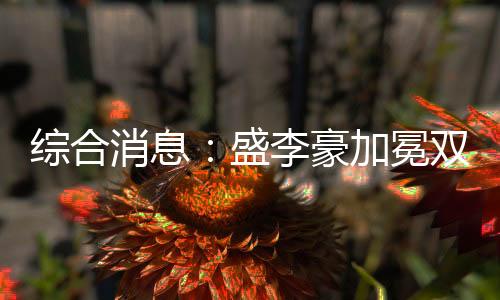 综合消息：盛李豪加冕双冠王 中国5金暂居金牌榜第三