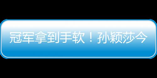 冠军拿到手软!孙颖莎今年收获满满,明年目标巴黎