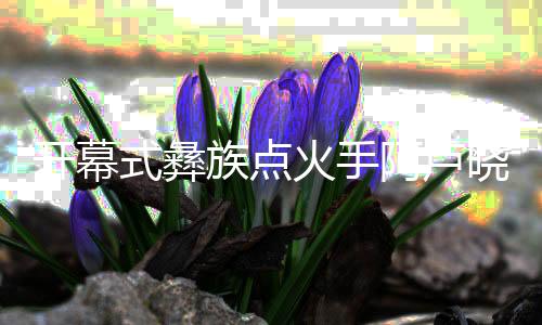 开幕式彝族点火手阿卢晓波:时刻做好准备,闯出自己天地