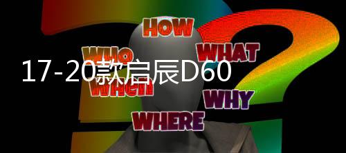 17-20款启辰D60中网外观专用改装饰条前脸汽车用品配件防絮防虫网